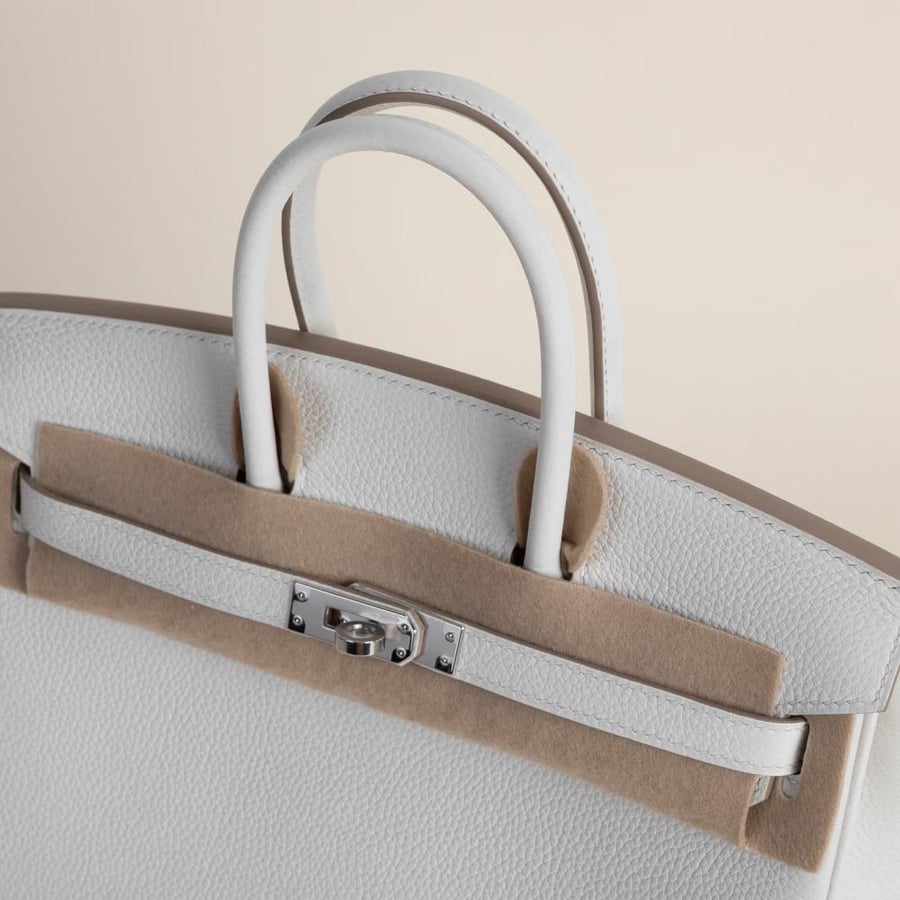 Birkin 25cm Togo 0T Mushroom PHW