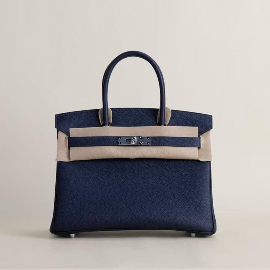 Birkin 30cm Togo 2Z Blue nuit PHW