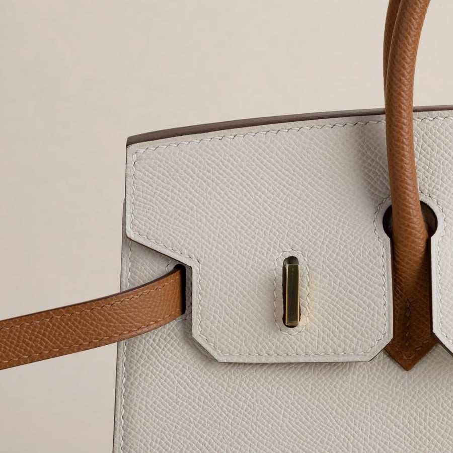 Birkin 25cm Sellier Epsom CC10 Craie/37 Gold GHW
