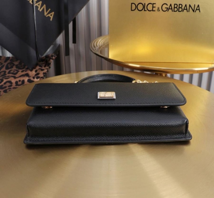 Dauphine-print calfskin mini bag