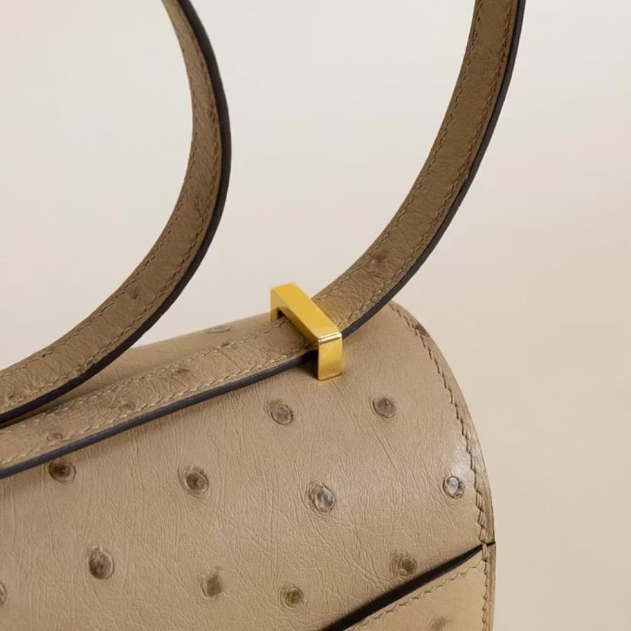 Constance 18CM Ostrich 0M Chai GHW