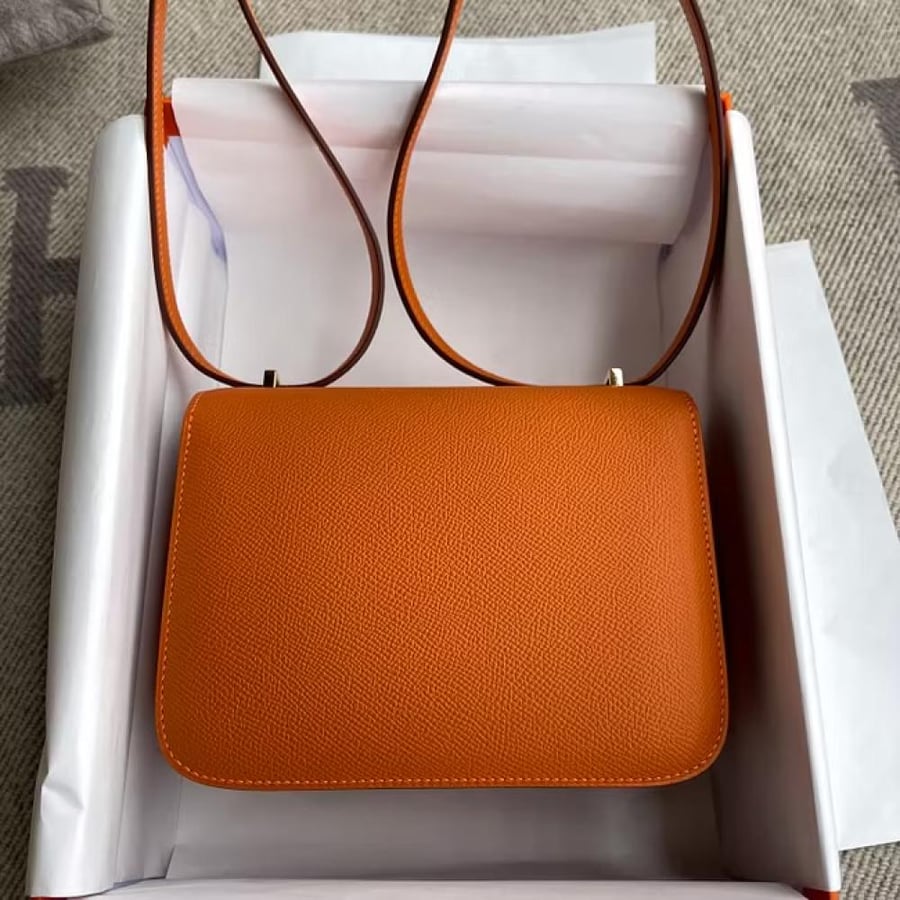 Constance 18CM Epsom 93 OrangeGold