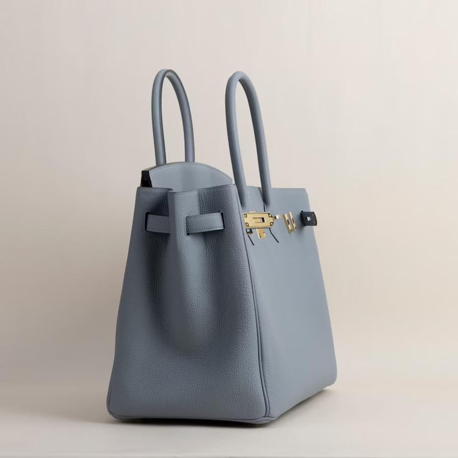 Birkin 35cm Togo J7 Blue lin GHW