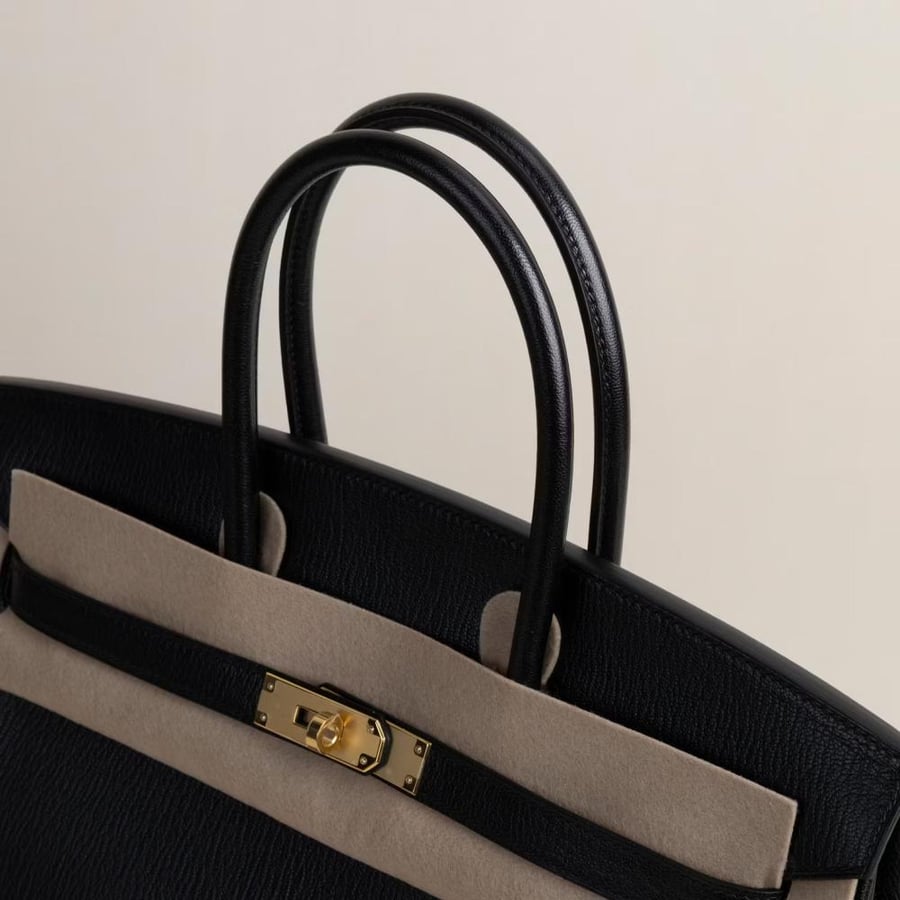 Birkin 35cm Chevre 89 Noir GHW