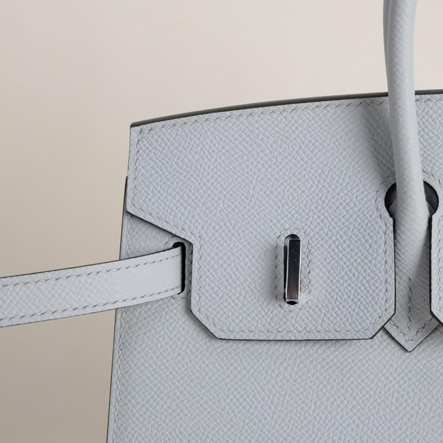 Birkin 25cm Epsom Sellier 08 Bleu pale PHW