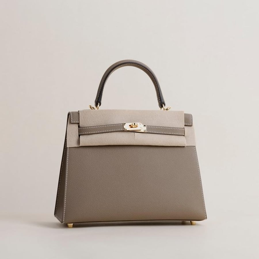 Kelly25 Epsom Sellier Etoupe