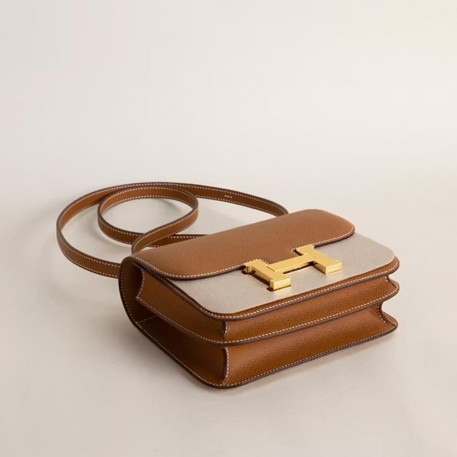Constance 18CM Epsom CC37 Gold GHW