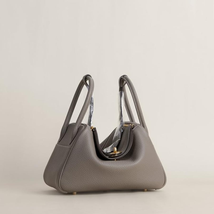 Lindy 26cm Clemence leather M8 Gris Asphalte GHW