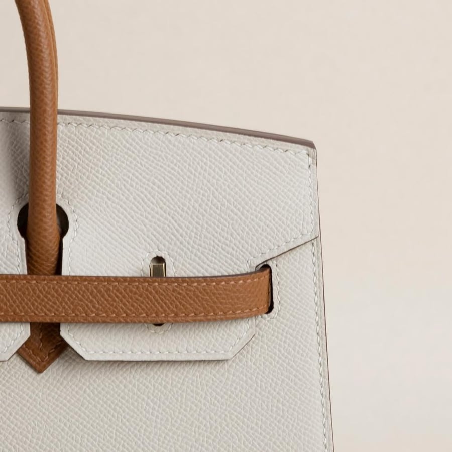 Birkin 25cm Sellier Epsom CC10 Craie/37 Gold GHW