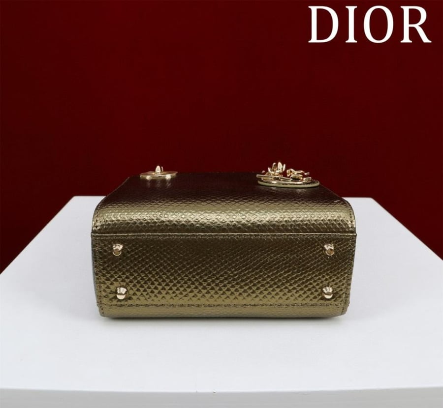Mini lady dior real skin