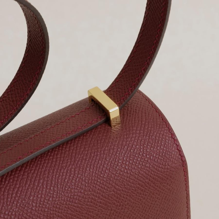 Constance 18CM Epsom 55 Rouge H GHW