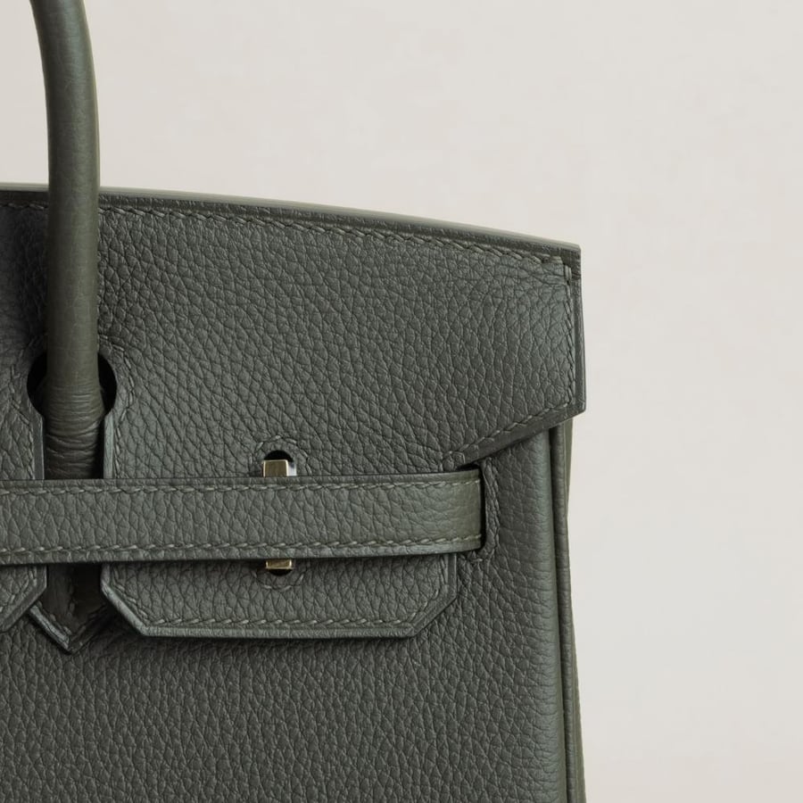 Birkin 25cm Togo C6 Vert De Gris GHW