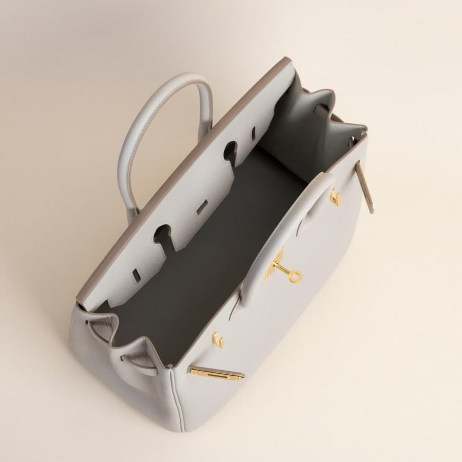 Birkin 30cm Togo 8L Beton GHW