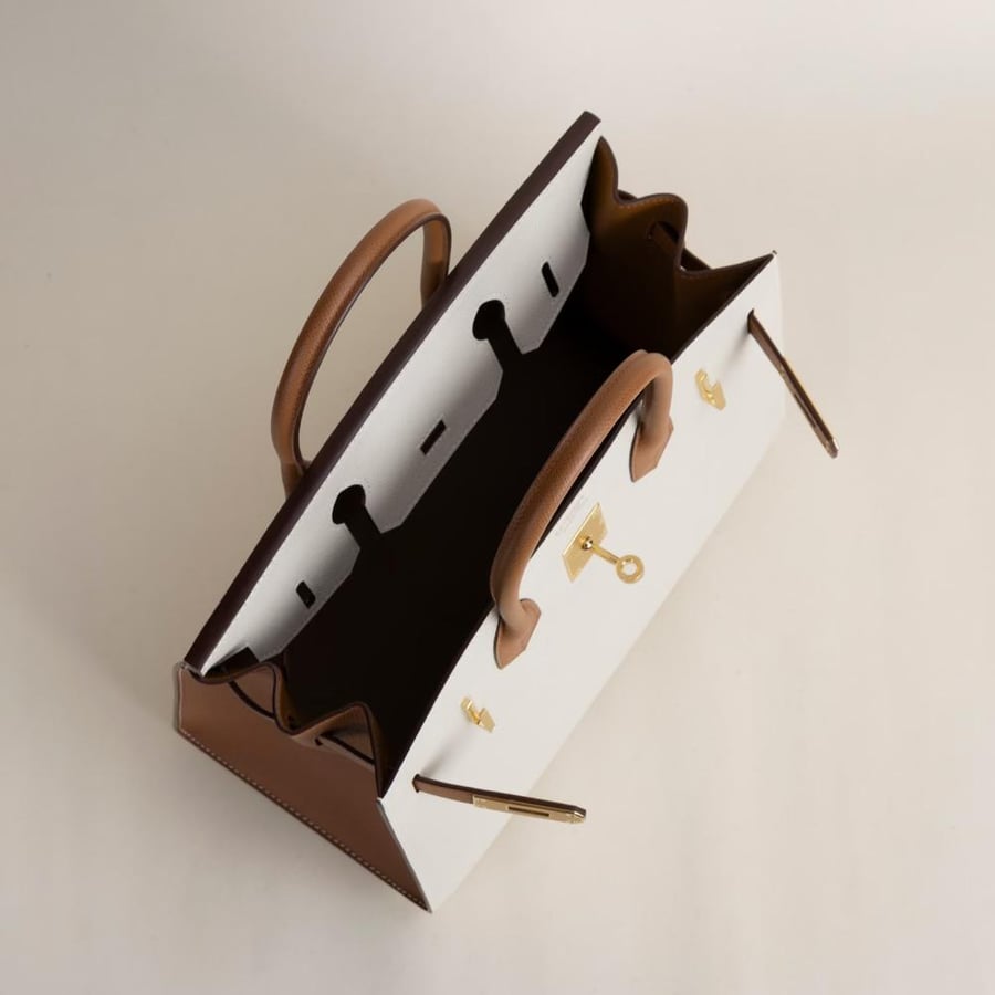 Birkin 30cm Epsom CC10 Craie/37 Gold GHW