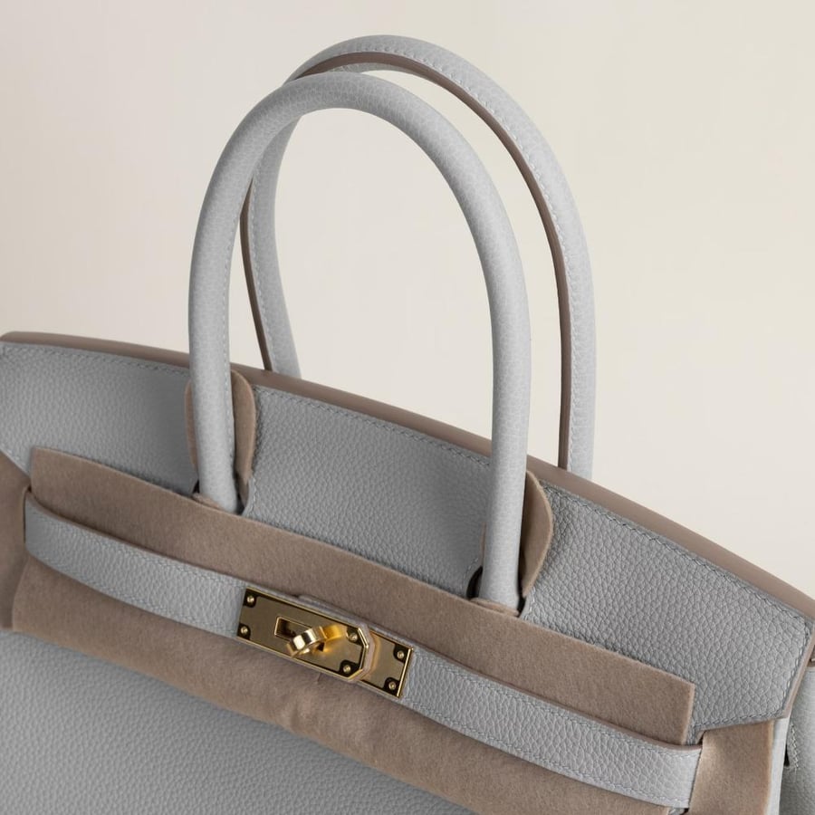 Birkin 30cm Togo 80 Pearl grey GHW