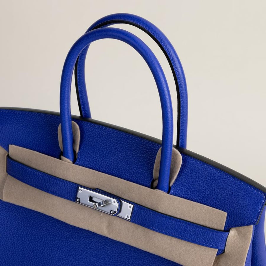 Birkin 30cm Epsom 7T Blue Electrie PHW