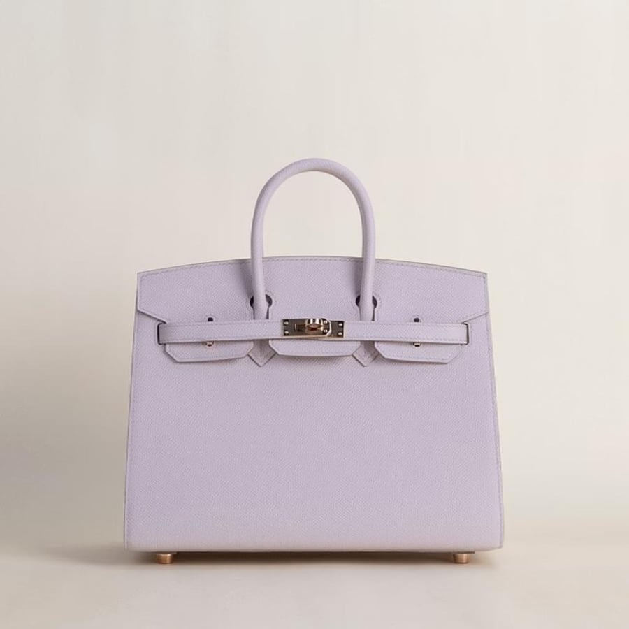 Birkin 25cm Epsom Sellier 09 Mauve pale RGHW