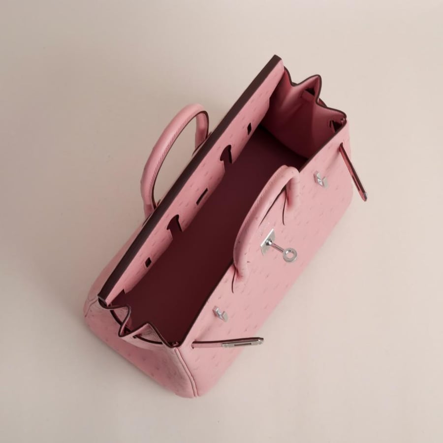 Birkin 25cm Ostrich 94 Terrecuite PHW
