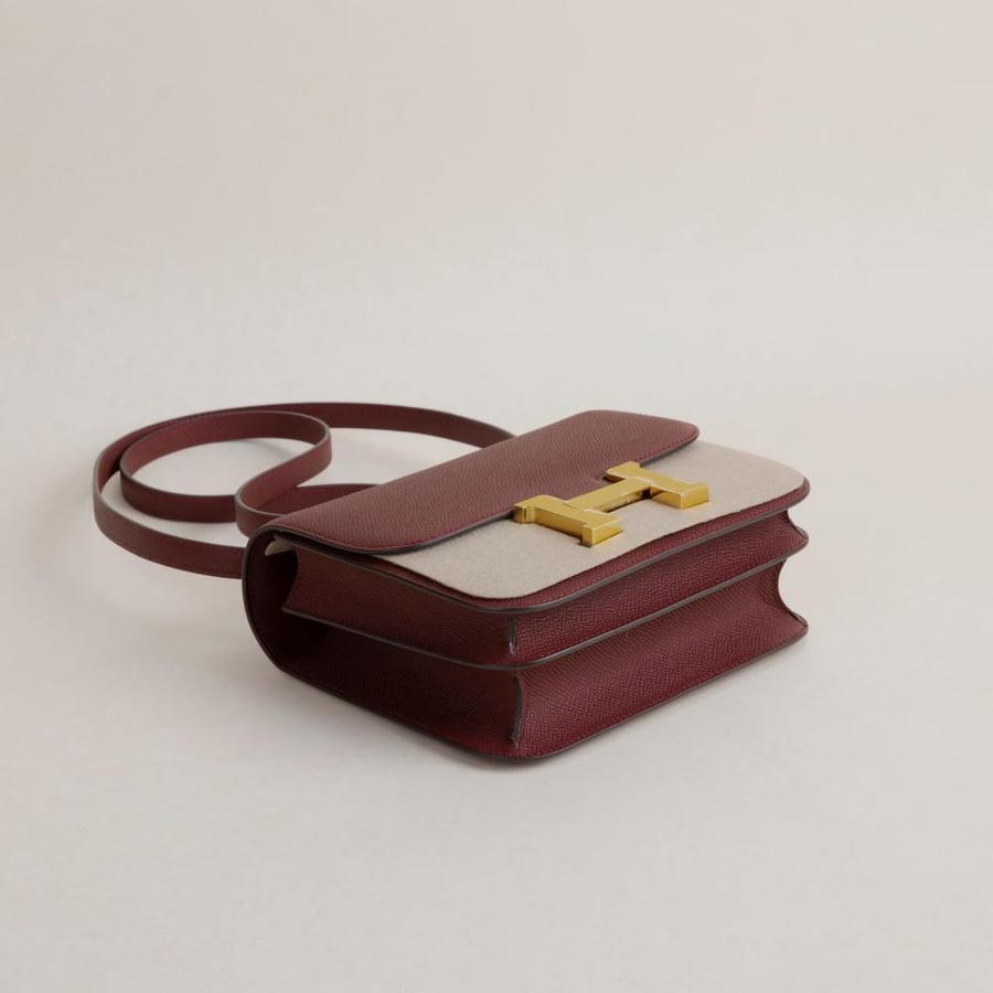 Constance 18CM Epsom 55 Rouge H GHW