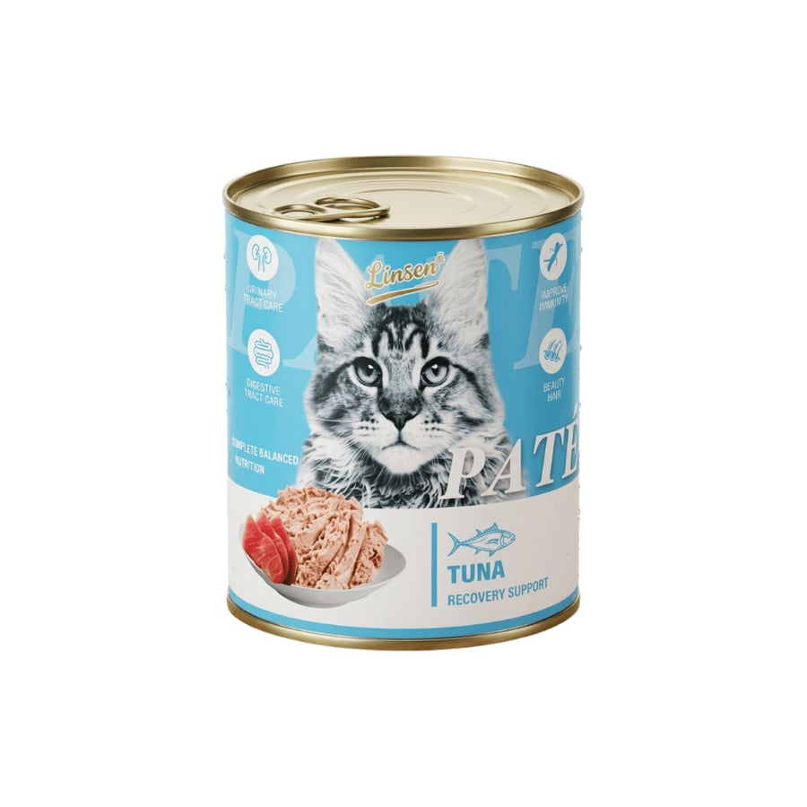 لينسن طعام رطب باتيه للقطط بالتونة 375g