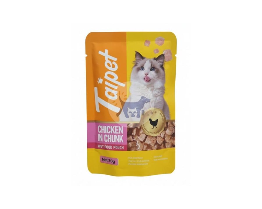 تاي بيت طعام رطب للقطط قطع الدجاج 70g