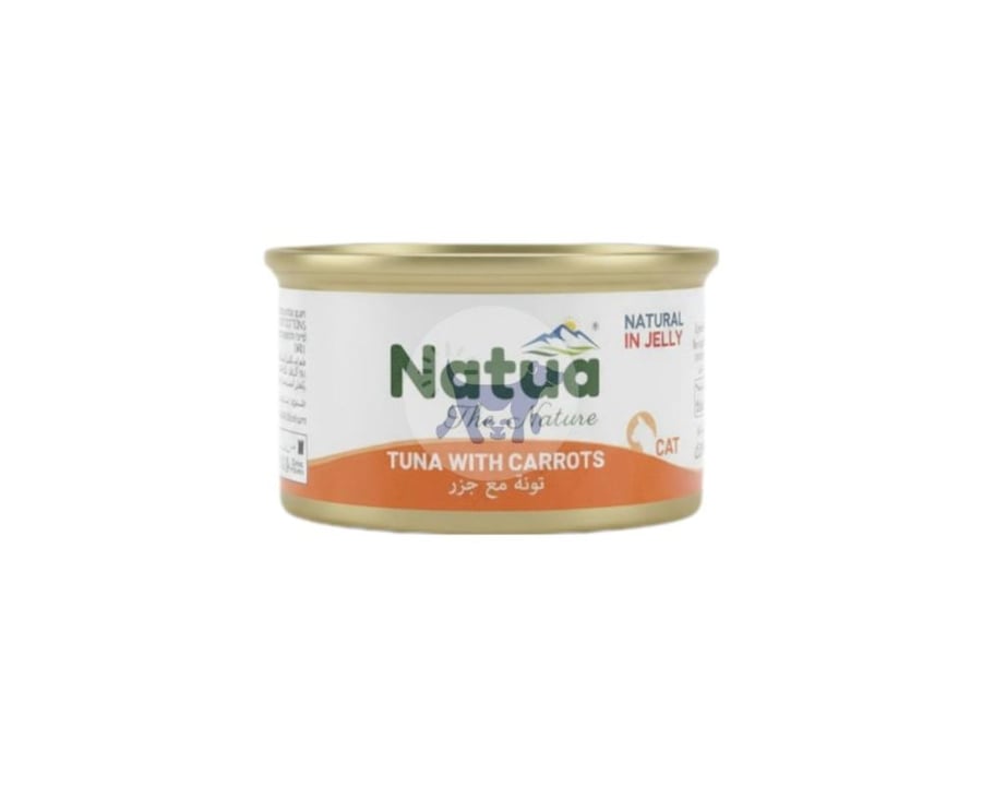ناتوا طعام رطب للقطط بالتونة والجزر في الجيلي 85g