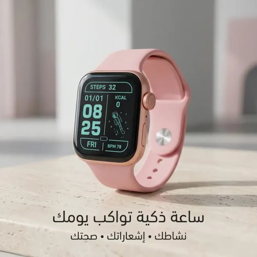 ساعة يد ذكية بشاشة كاملة L