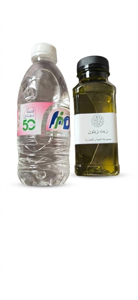زيت زيتون الشيخ الحمدان مع علبة ماء رقيه شرعيه مجان