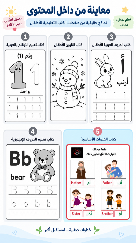 معاينة حقيقية من كتب بداية ذكية التعليمية للأطفال PDF