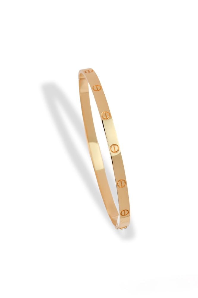 سواره ذهب بسيطة بتصميم مفك براغي كارتير | CARTIER عيار 18