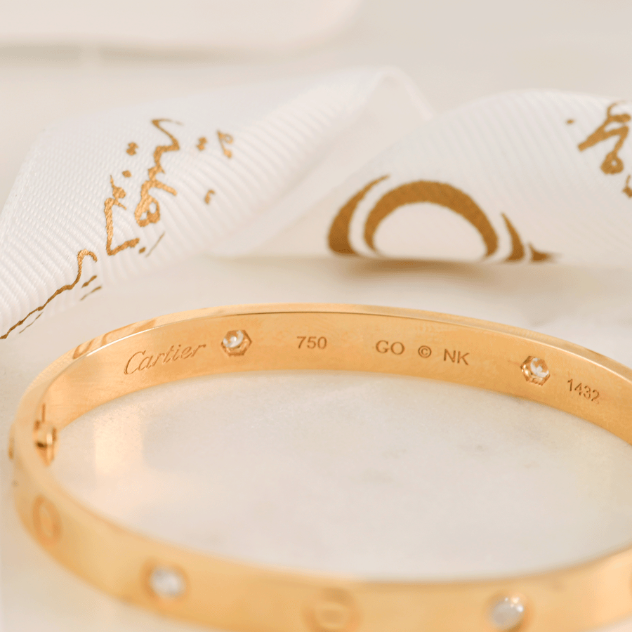 اسوارة ذهب لوڤ كارتير | CARTIER عيار 18