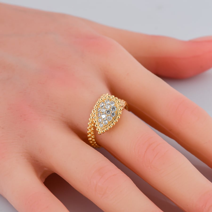 سواره ذهب مع خاتم بوشرون | BOUCHERON عيار 18
