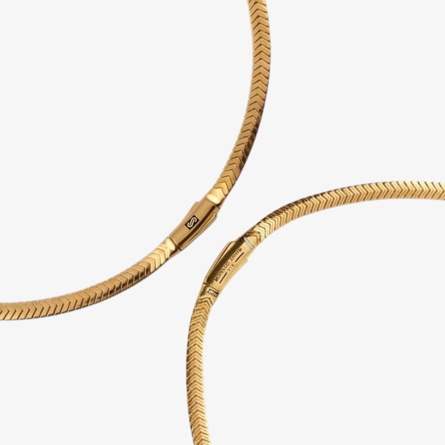 عقد MONACO MERM أصلي ذهب عيار 21 مقاس 5mm