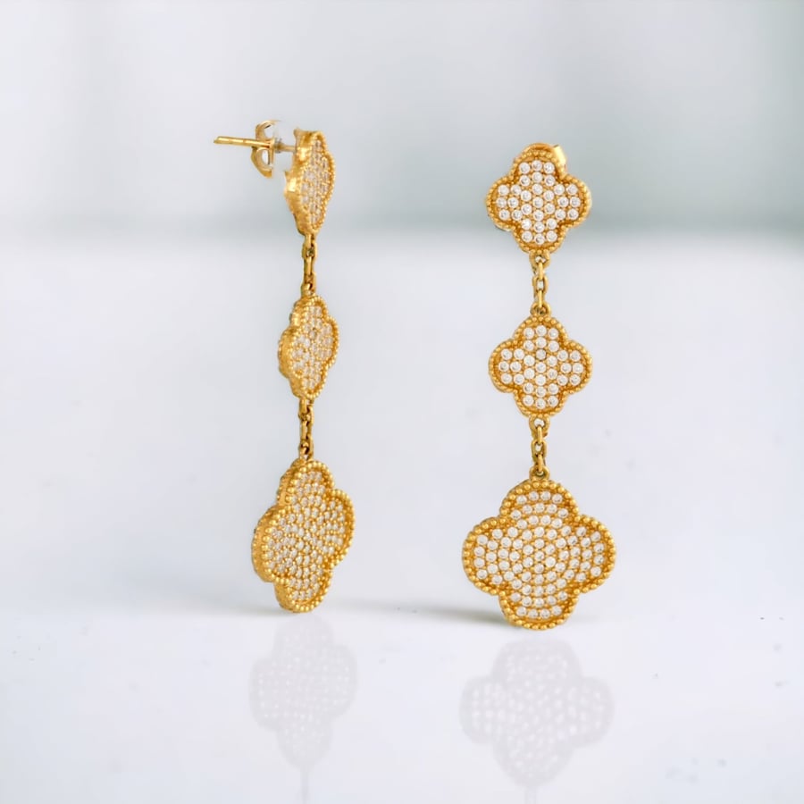 حلق فان كليف | Van Cleef عيار 18