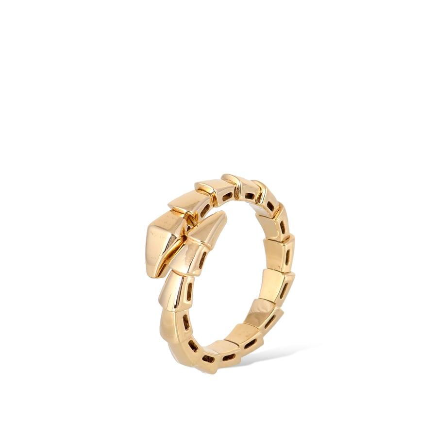 خاتم ذهب بتصميم افعى ذهب بولغاري | BVLGARI عيار 18