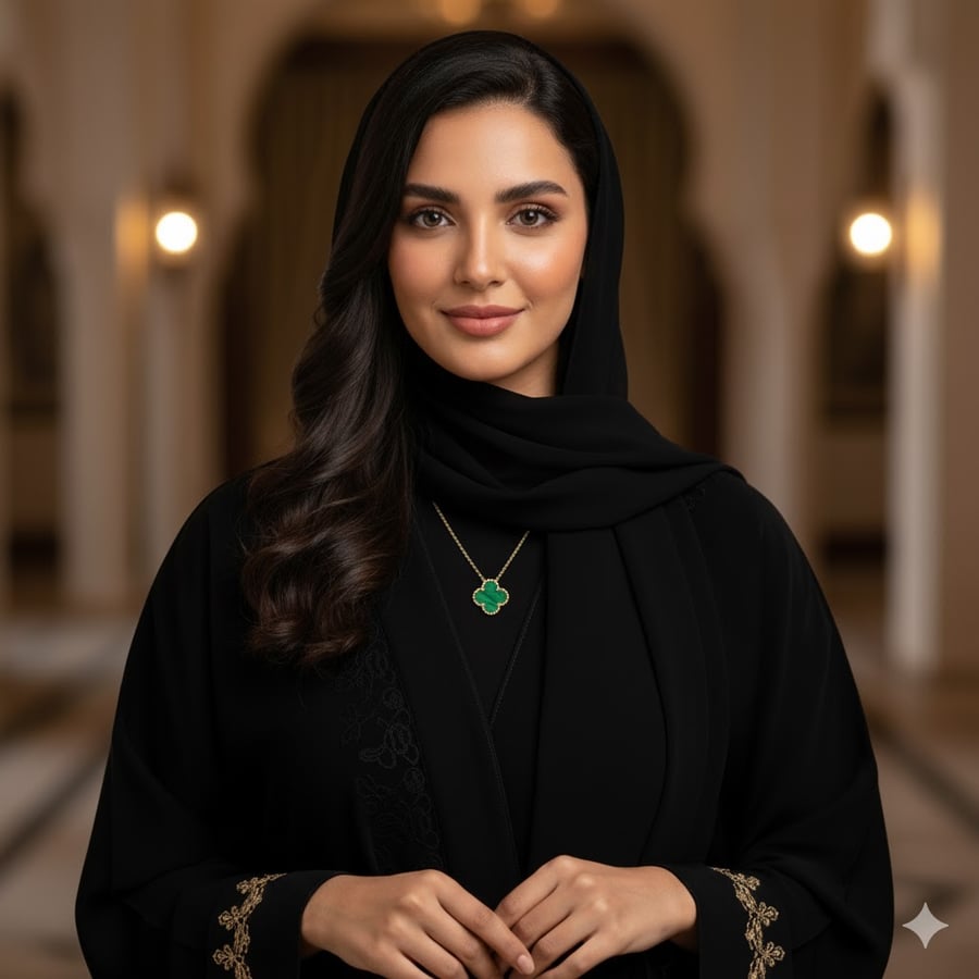تعليقة ذهب عيار 18 فان كليف | Van Cleef