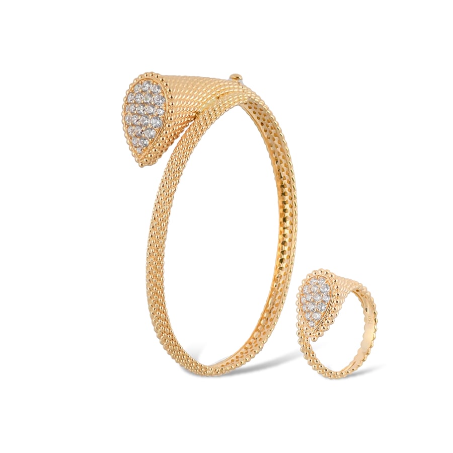 سواره ذهب مع خاتم بوشرون | BOUCHERON عيار 18