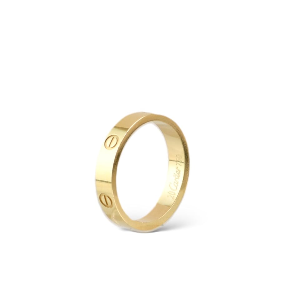 دبله ذهب رفيع بدوائر محفورة كارتير | CARTIER عيار 18