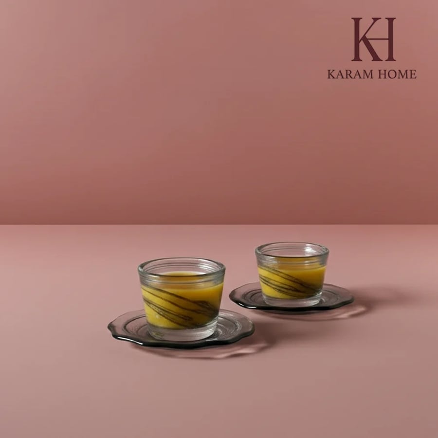 A set of coffee cups, 6 cups with 6 saucers