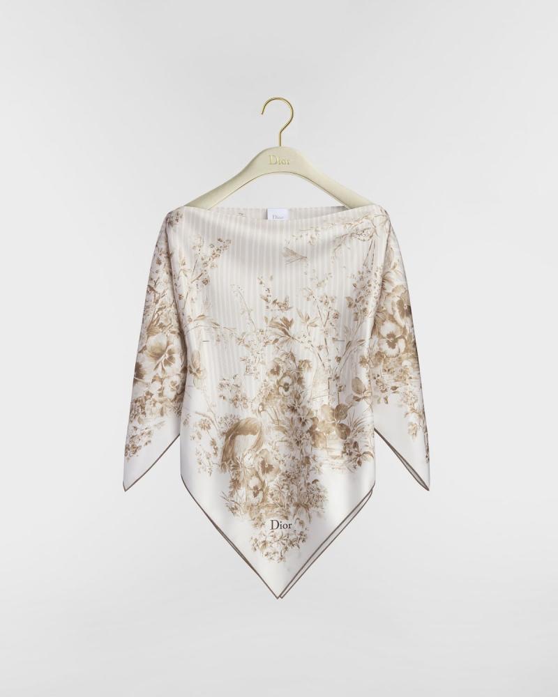 بلوزة من الحرير Dioriviera Toile de Jouy Floral Garden Dior