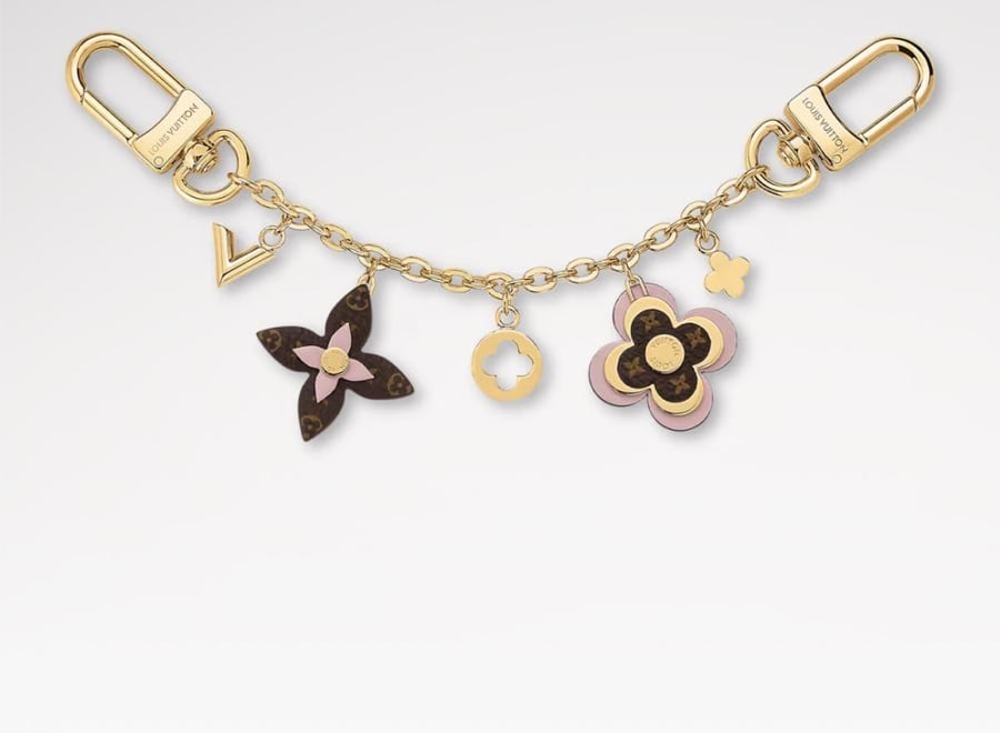 Blooming Flowers Chain Bag Charm