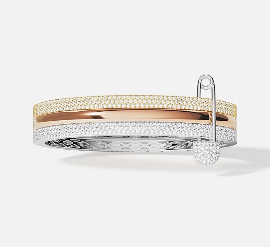سوارة Triple Safety Pin Bangle
