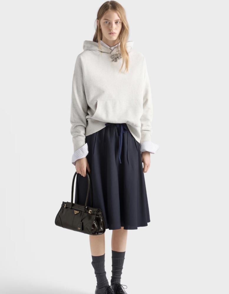 حقيبة جلد Prada Bonnie متوسطة
