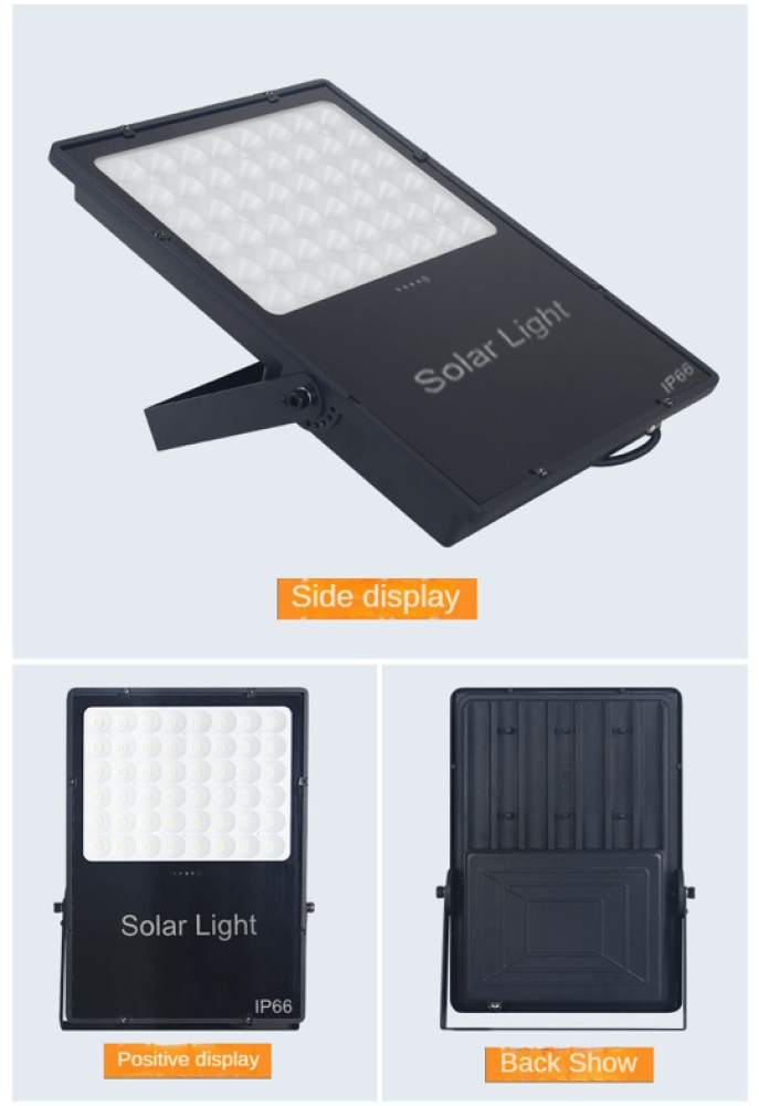 Solar energy flashlight from aluminum LED for the yard 800 watts