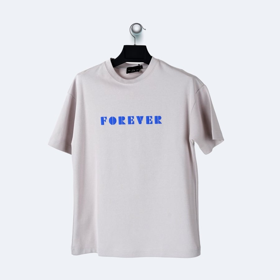 تيشيرت شبابي Forever - اوسم - رمادي