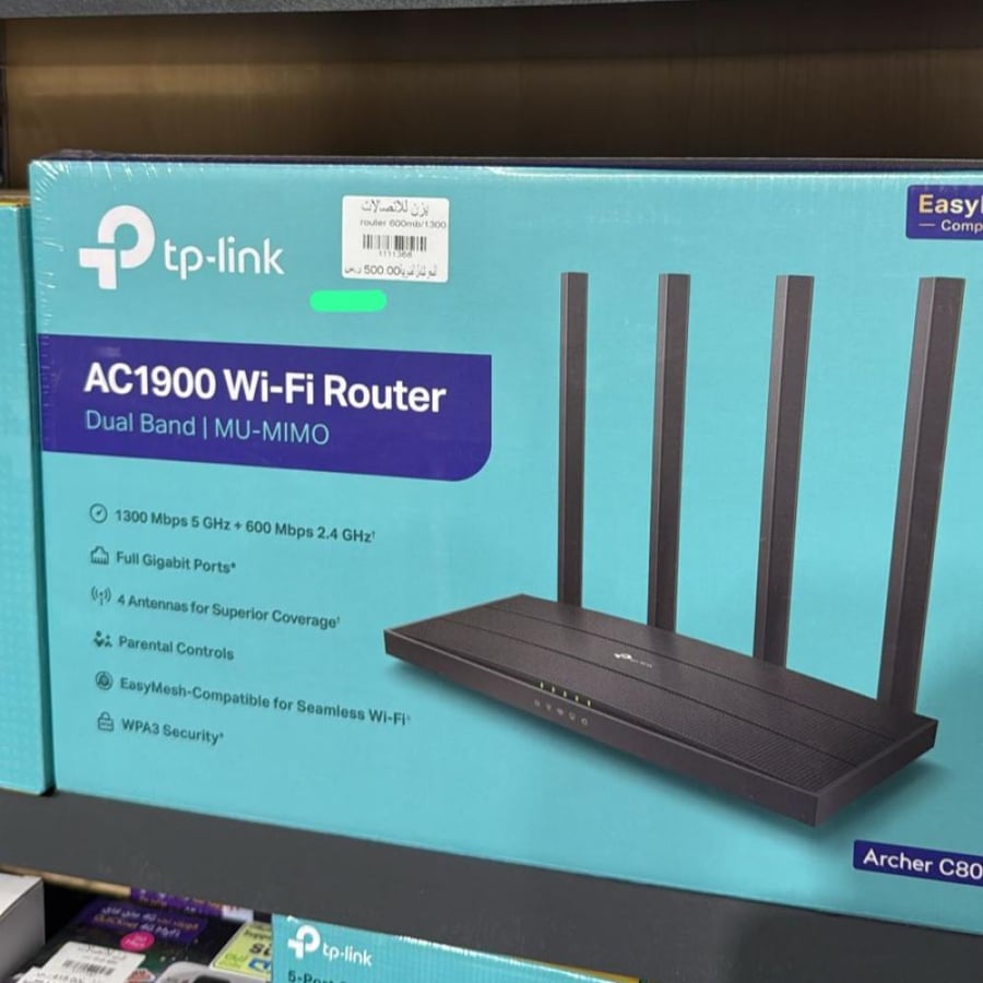 تي بي لينك راوتر لاسلكي AC1900 ثنائي النطاق ، ارتشر C80