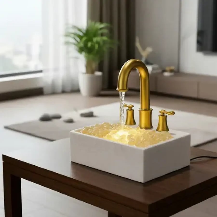 نافورة مياه ديكورية مضيئة