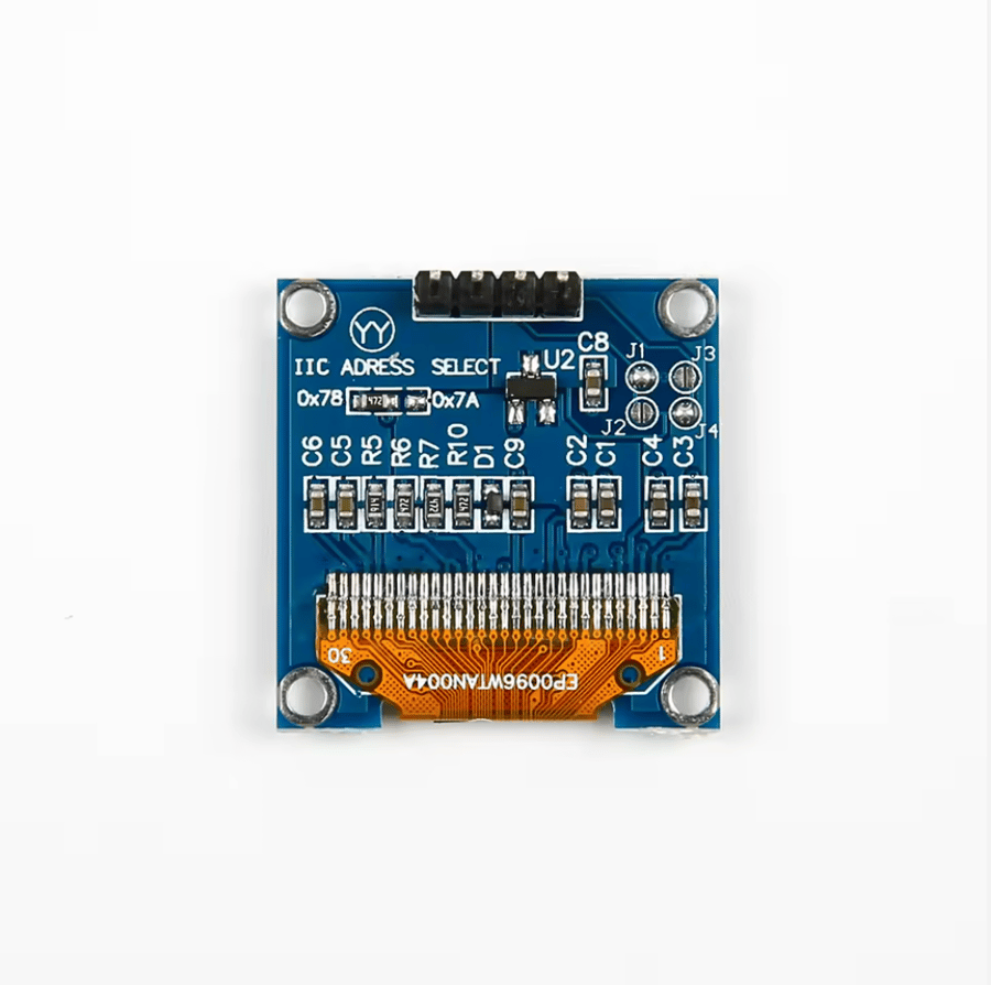 شاشة OLED 0.96 بوصة I2C – بيضاء (SSD1306)