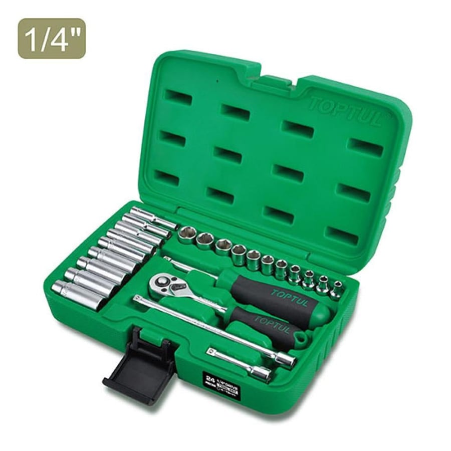 24-piece tool set size 1/4 TOPTUL