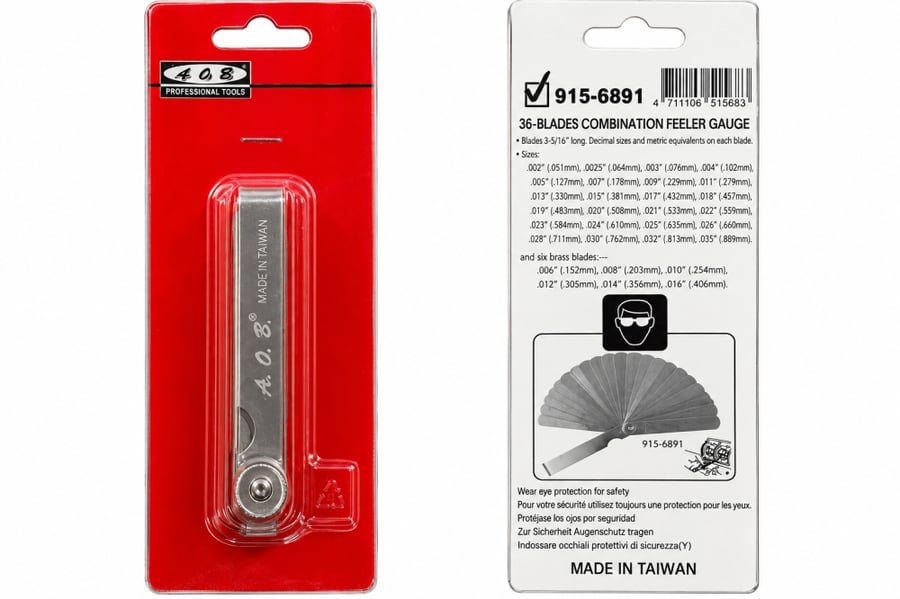 مقياس سماكة 36 شفرة 408 Professional Tools – موديل 915-6891